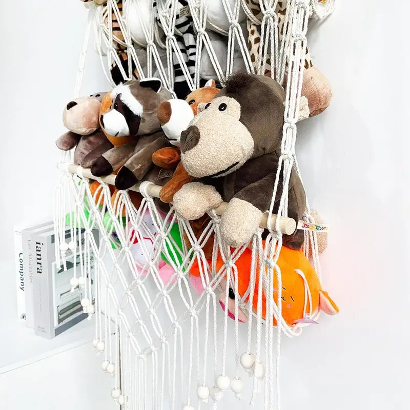 Stuffed Animal Hammock for Rats Double Thick Plush Warm Bed for Hamster House Nest Sleeping Bag Net Organize Storage Mesh Holder storage net