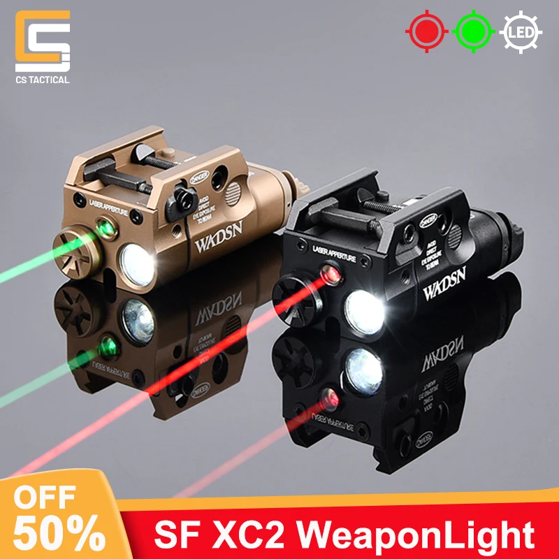 WADSNTacticalXC1XC2FlashlightP320Glock17G17G19AirsoftPistol