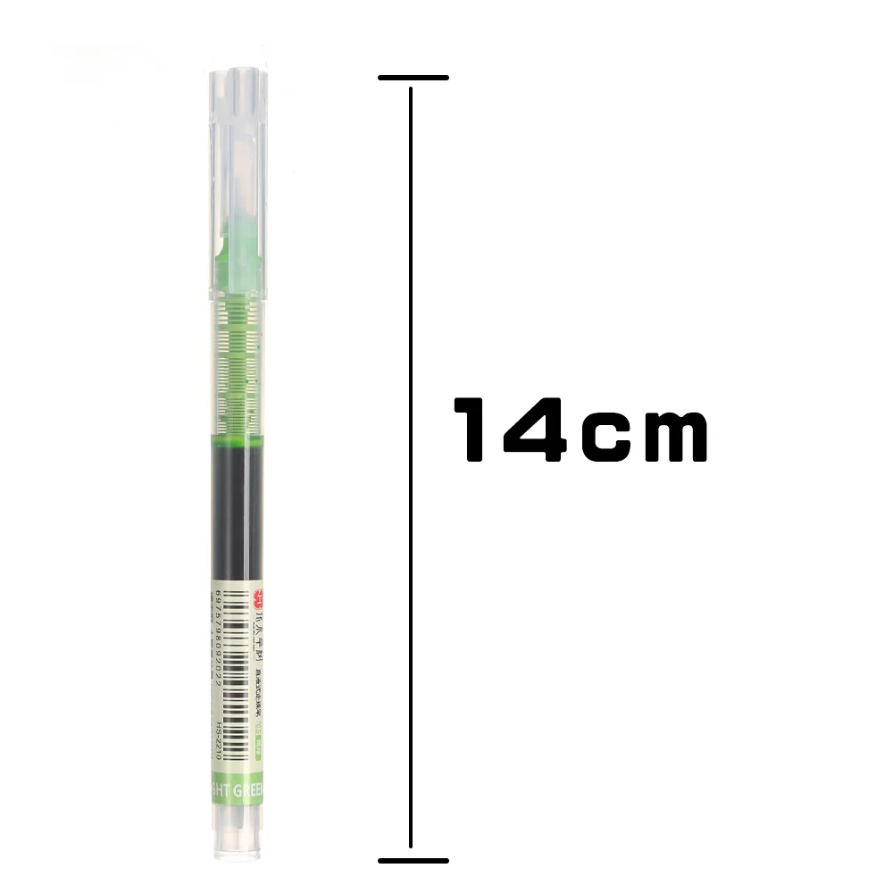 Colored Pens 12-24PCS Quick-drying Straight Liquid Full Needle