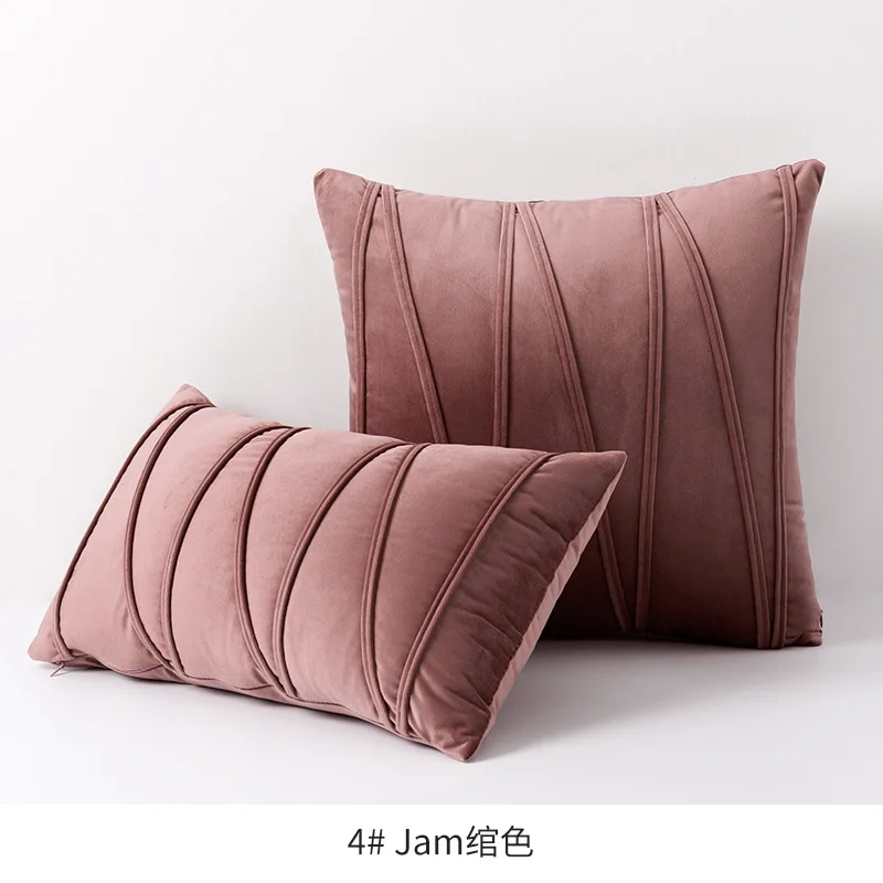 Ystyle Federe Cuscini divano 45 x 45 cm Set da 2, Divano Copricuscini in Velluto Morbido, Moderna per Camera da Divano Letto, con Cerniera Invisibile