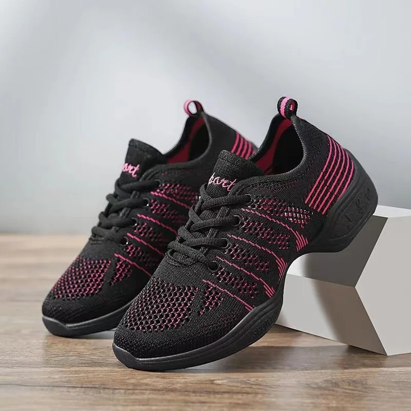

XIHAHA Hot Sale Sports Woman Feature Soft Outsole Breath Dance Shoes Sneakers for Woman Mesh Practice Shoe Modern Jazz Shoes