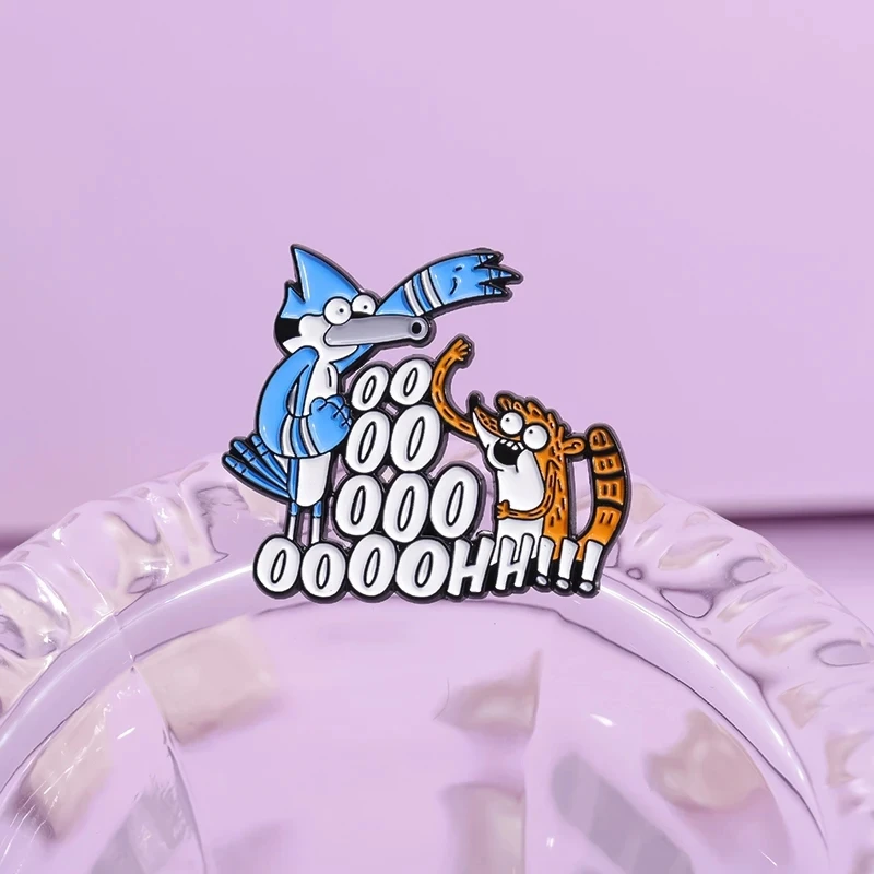 Cartoon Anime Birdmen und Brauner Waschbär Emaille Pins Lustige TV-Serie Brosche Revers Abzeichen Dekorativer Schmuck Geschenk für Kinder Freunde – Detail 8