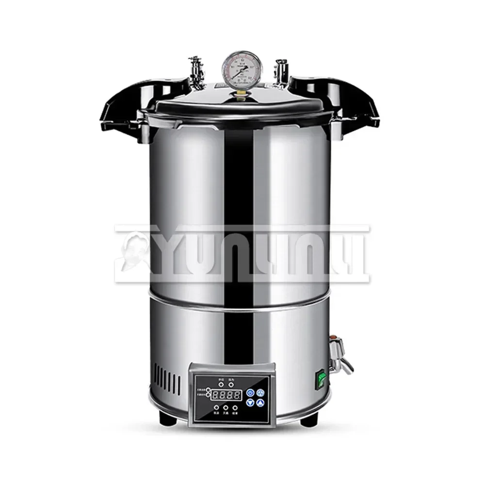 New 24L Portable Sterilization Pot Fully Automatic Vertical Steam High-pressure Sterilization Pot