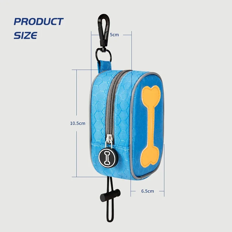 Bone Pet Dog Poop Bag Holder Adjustable Mini Travel Garbage Bag Dogs Waste Poop Bags Dispenser Pet Cleaning Tools Accessories