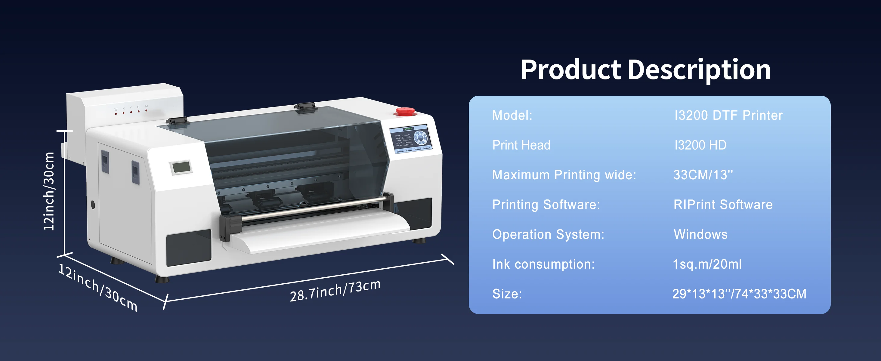 I3200 DTF Printer A3 Directly To Film A3 Transfers DTF Printer With DTF Shaker For Clothes T-shirt Textile A3 Printing Machine