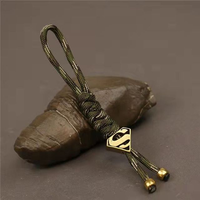 Movie Keychain Car Super Hero Man Pendant Keychain Braided Rope Paracord Buddy Bag Hanging Backpack Doll Toy