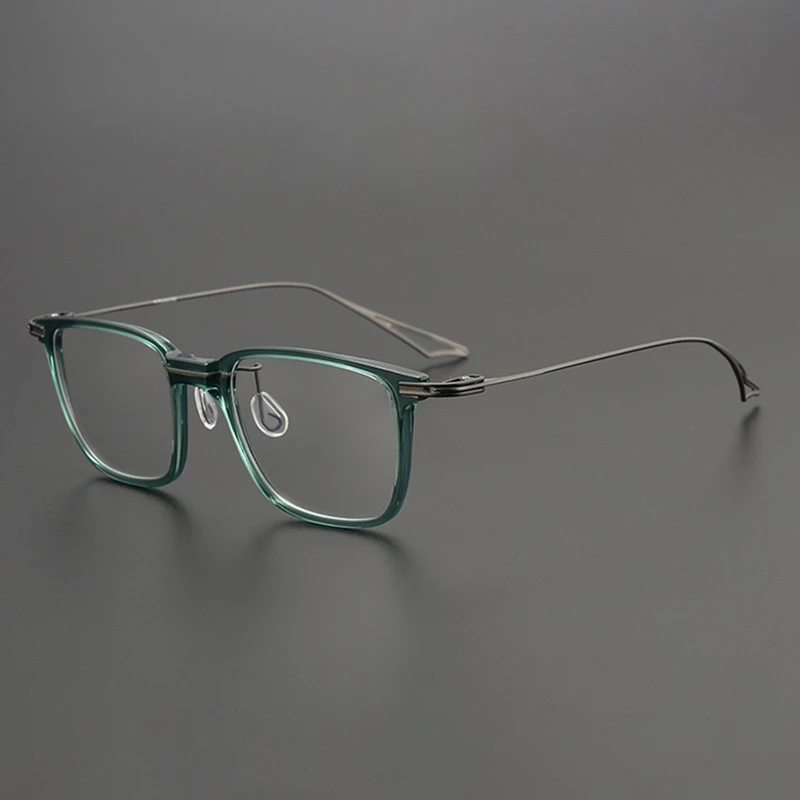 

2023 Retro glasses frame men high quality acetate alloy designer optical eyewear Myopia reading women personalized eyewear