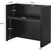 Reception Desk,Modern Front Desk with Counter, 47 Inch Small Retail Counter for Checkout,Lobby,Salon,Small Office,Reception Area 2