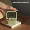 Retro Mini Handheld Game Machine Alarm Clock Kids Cute Digital Clock Multi Function Countdown Snooze Desk Table Clock Durable 1