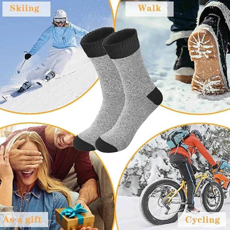 APILEN 5 Pairs Men's Warm Thermal Winter Socks 4