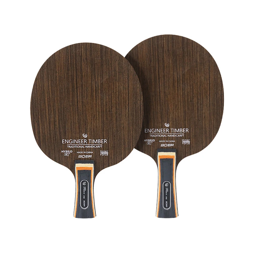 Description Picture 5 of itemTable Tennis Racket 5 Layers Pong Blade Paddle Ebony Dalbergia  Iron Sword Wood Tennis Rackets Professional Long Handle