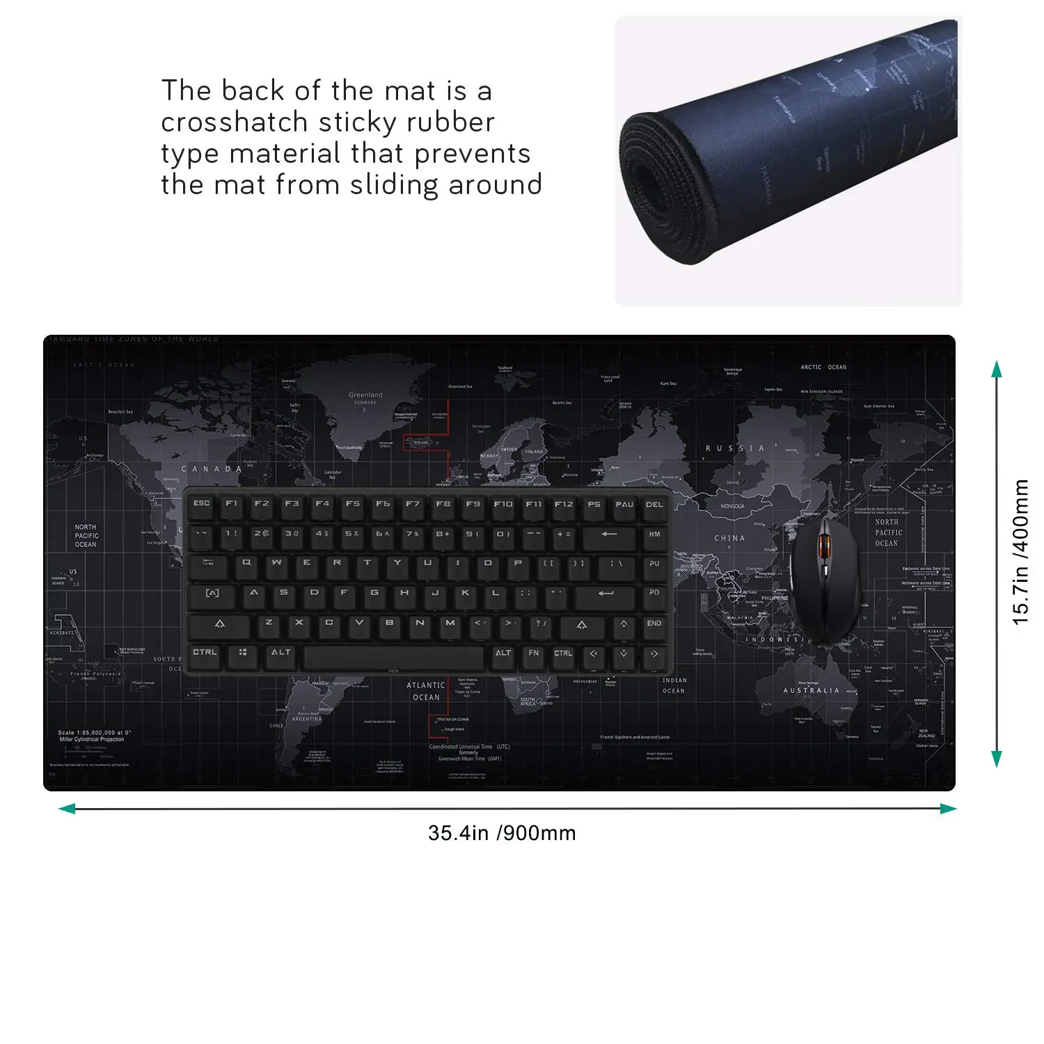 Large Gaming Mouse pad Computer Gamer Desk Mouse Mat Anti-slip Natural Rubber Stitched Edge Large mouse Pad for CS GO LOL Dota