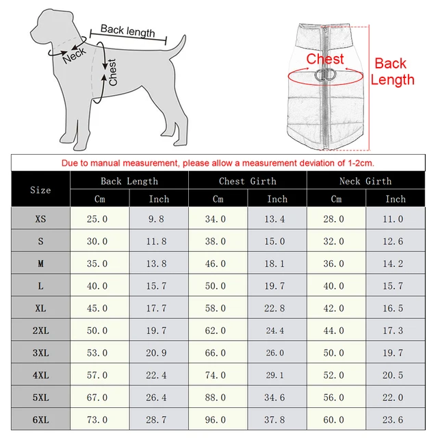 Pet Dog Jacket Warm Winter Clothes For Small Large Dogs Labrador Coat Windproof Waterproof Puppy Costume Vest With D-ring Pug 6