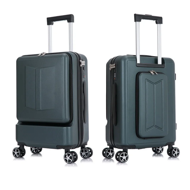 20"24 Inch Carrier Expandable Laptop Travel Big Suitcase With Wheels Trolley Luggage Front Back Open Check-in Case Valise Voyage