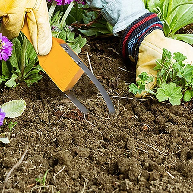 1 Db Kert Kerti Gyomnövény Műanyag Fogantyú Gyűrűs Húzó Farmkert Ültetési Zöldségek Kézikönyve Eltávolító Szerszám - Image 4