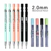 2.0mm Mechanical Pencil 3Pcs Drawing Painting Automatic Pencil Lead Set Students Supplies Office School Kawaii Stationery 1
