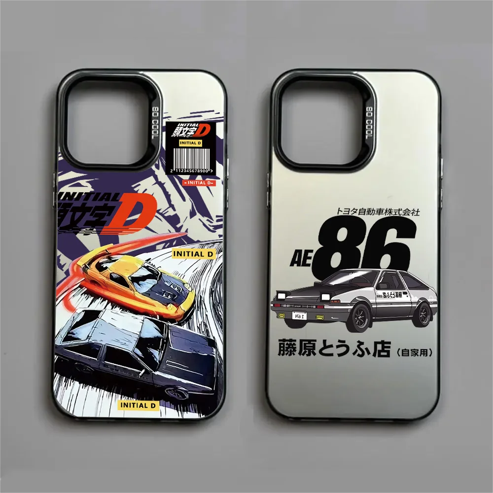 Anime Initial D AE86 Matte Phone Case - Stylish Back Cover
