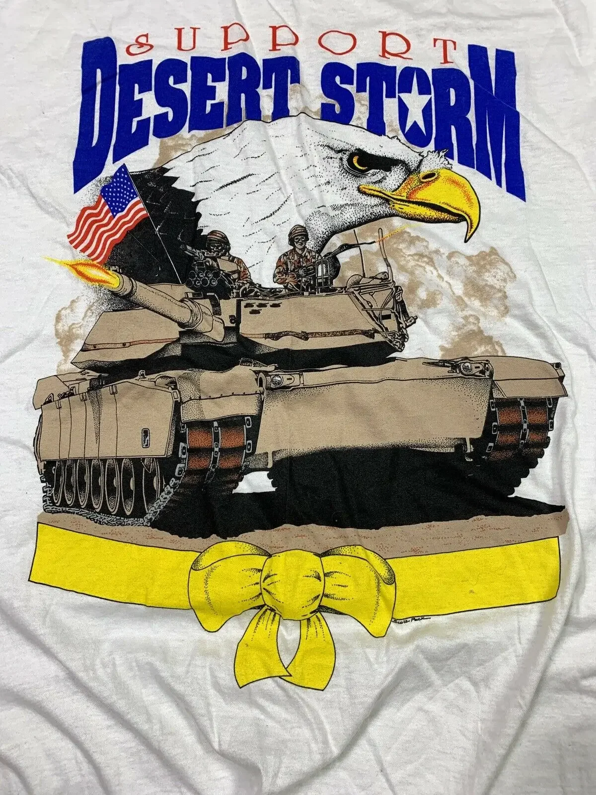 VTG Operation Desert Storm T-Shirt Military Tank Men's 100% Cotton Casual T-shirts Loose Top Size S-3XL 3