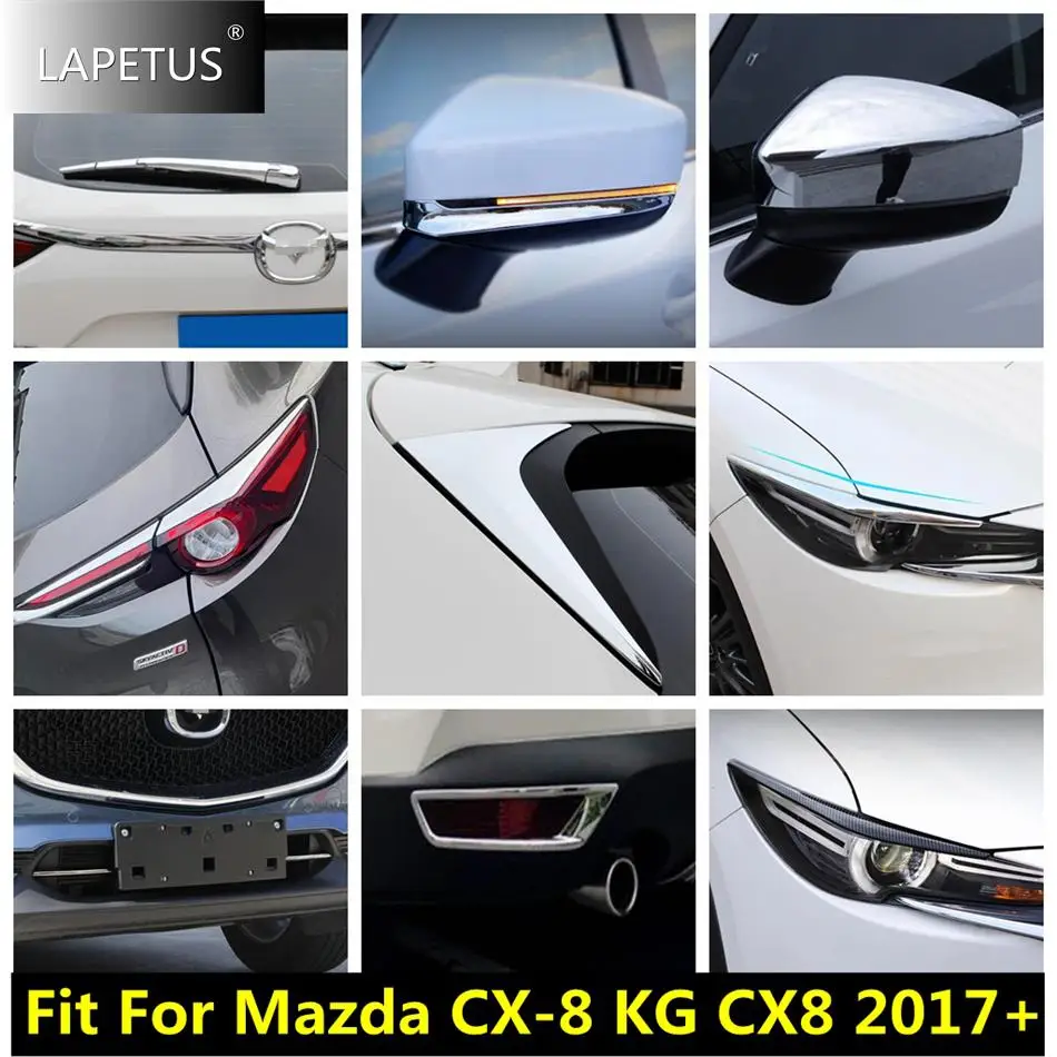 

Rear Bumper Tail Light / Fog Light / Rearview Mirror / Window Wiper Cover Trim For Mazda CX-8 KG CX8 2017 - 2021 Car Accessories