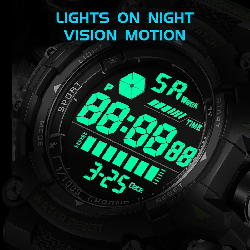 Alina Gadgets Lige New Fashion Luxury Watches Men Gifts Foxbox Sport Quartz Mens Watch Military Waterproof Luminous Digital Wristwatches Reloj, Alina Gadgets