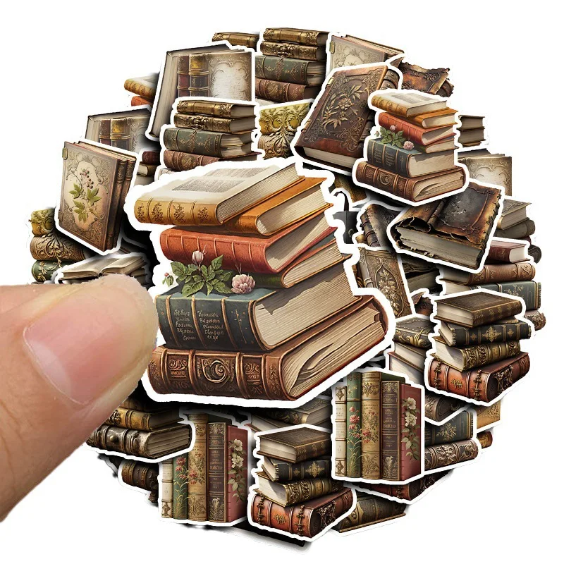 10/30/50PCS Book Magic Answers Book Vintage Sticker DIY Phone Laptop Luggage Skateboard Graffiti Decals Fun Kid Toy