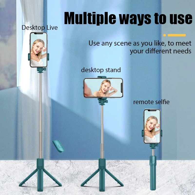 New Bluetooth Wireless Selfie Stick Retractable Portable Universal Photo Photography Phone Tripod for iPhone Samsung Xiaomi