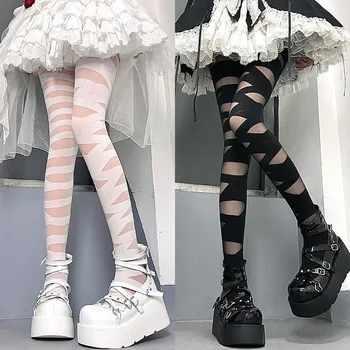 Gothic Cross Bandage Design Pantyhose 1
