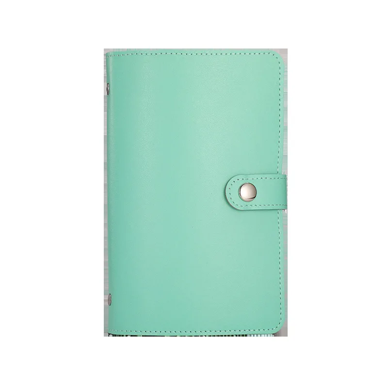 PU Leather Budget Binder Notebook Cash Envelopes System Binder Pockets Money Budget Saving Bill Organizer Money Clip leather bill organizer
