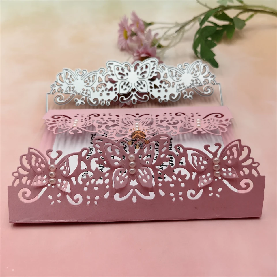 Fustella Metallica A Forma Di Farfalla Per Scrapbooking E Biglietti: Stencil Per Goffratura Fai Da Te - 9,7 Cm - 3