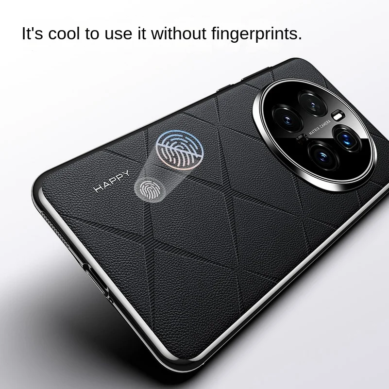 Luxury Leather Case with Camera Lens Protection - Slim Design, Premium Texture