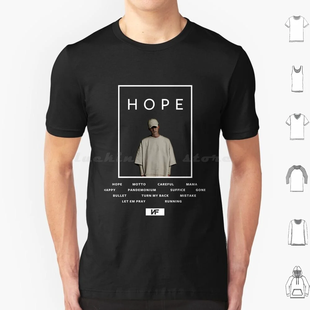 Nf Hope Album Art T Shirt 6Xl Cotton Cool Tee Nf Nf Hope The Search Clouds Nate Sensation Nf Clouds Quotes Drifting Nf