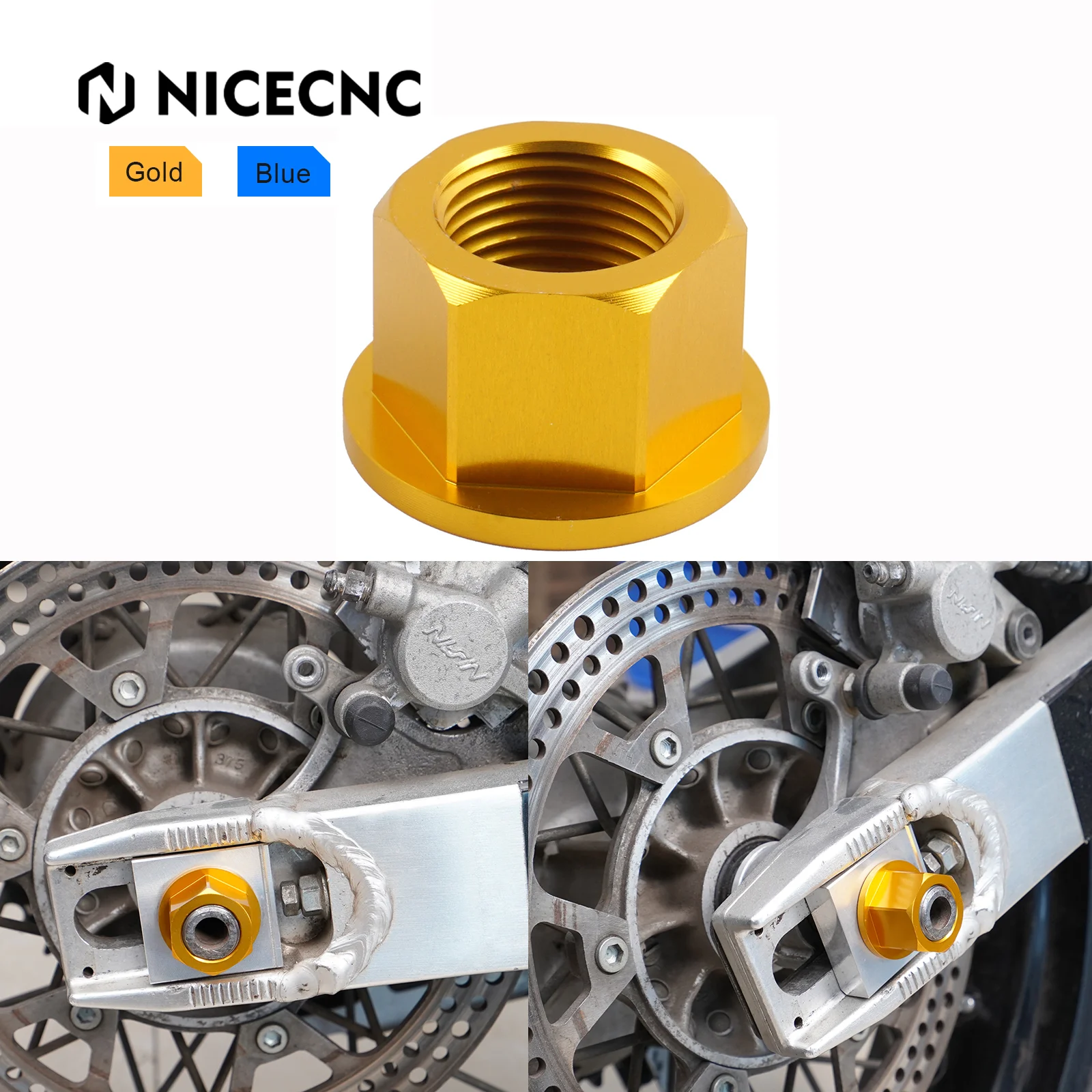 

NICECNC M18XP1.5 Rear Axle Shaft Lock Flanged Nut For DRZ400 DRZ400E DRZ400S DRZ400SM DRZ DR-Z 400 400E 400S 400SM S E SM 00-24