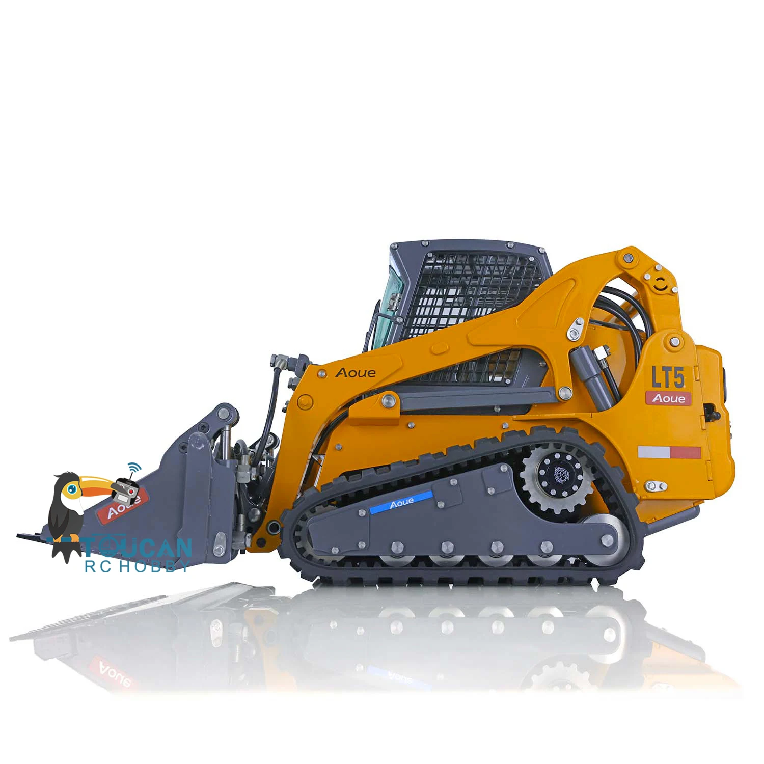 RTR 1/14 LESU Aoue LT5 RC Hydraulic Loader Metal Skid-Steer Car Remote Control Truck Model Sound Light Toy for Adult THZH1324 4
