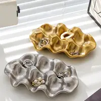 Light Luxury Ceramic 6 Grids Egg Tray Nordic Style Decorative Jewelry Display Storage Plate Shockproof Egg Storage Rack Ring 1