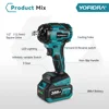 1000N.M Brushless Electric Impact Wrench Cordless Electric Wrench 1/2 inch Screwdriver Socket Power Tools for Makita 18V Battery 6