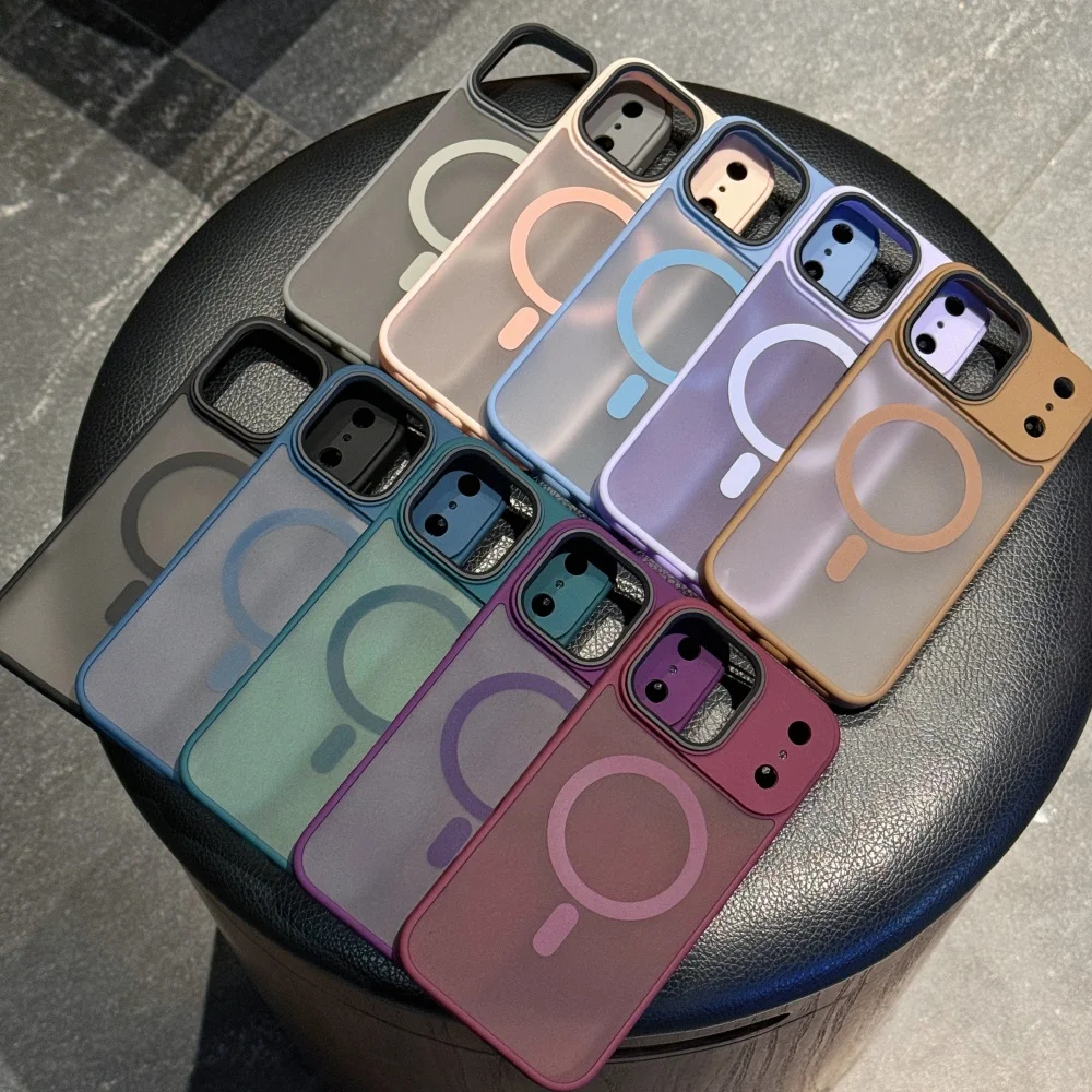 Matte Armor Wireless Charging Case with Glossy Finish