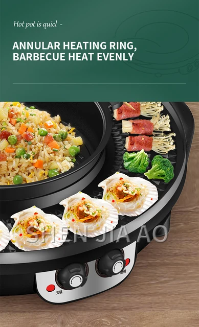Buy Wholesale China Hot Pot Table Portable Hot Pot With Bbq Grill Barbecue  & Hot Pot Table Portable Hot Pot With Bbq Grill Barb at USD 32.3