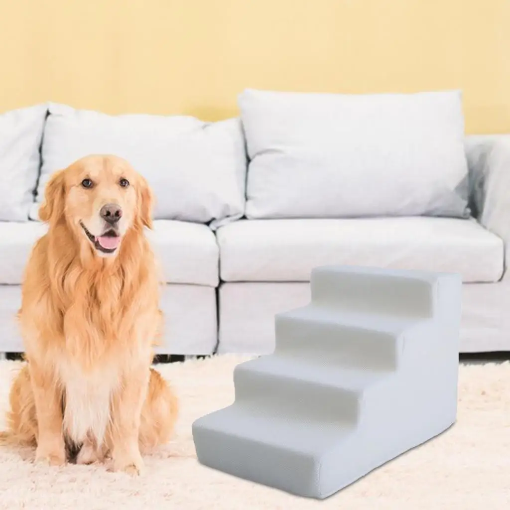 High Density Pet Steps Ladder, Cat Ramp Non Slip Dog Steps, Balanced Pet Steps for Sofa Small Dogs and Cats Couch High Beds