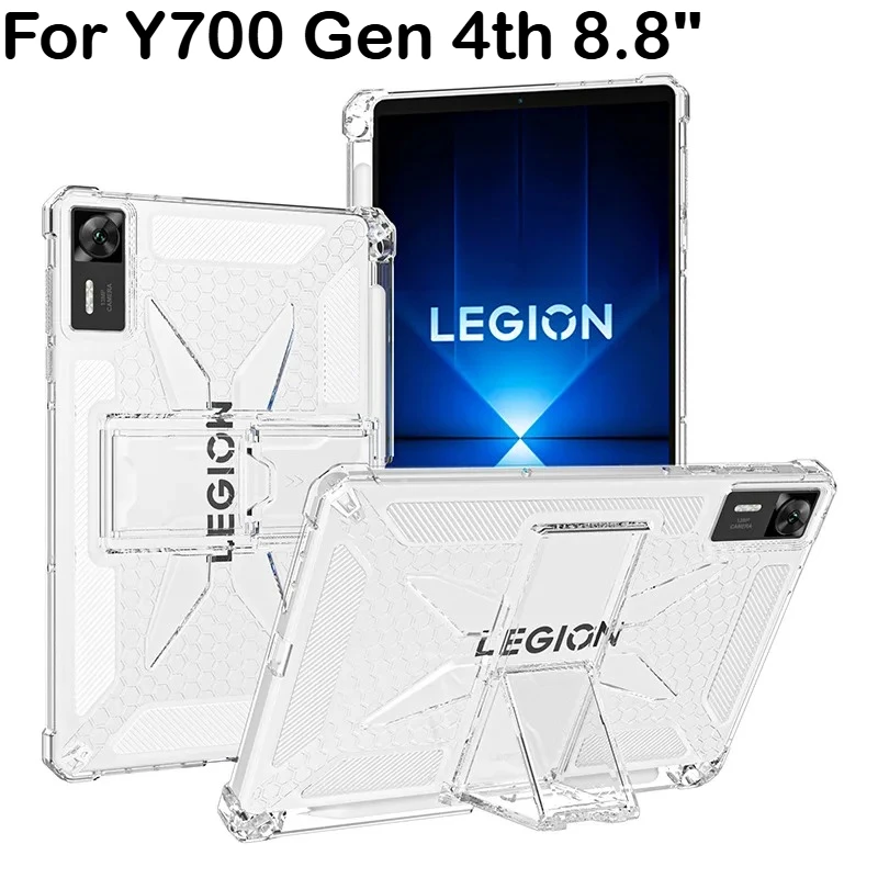 Clear Stand Case with Pencil Holder & Air-Bag Protection