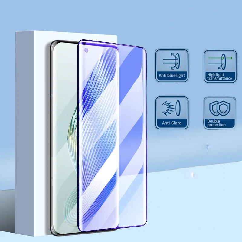 Vetro Temperato Curvo 3D Per Huawei Honor Magic 5 Pro Screen Protector Per Magic5 Magic 5Pro Anti Blue Light Clear Glass