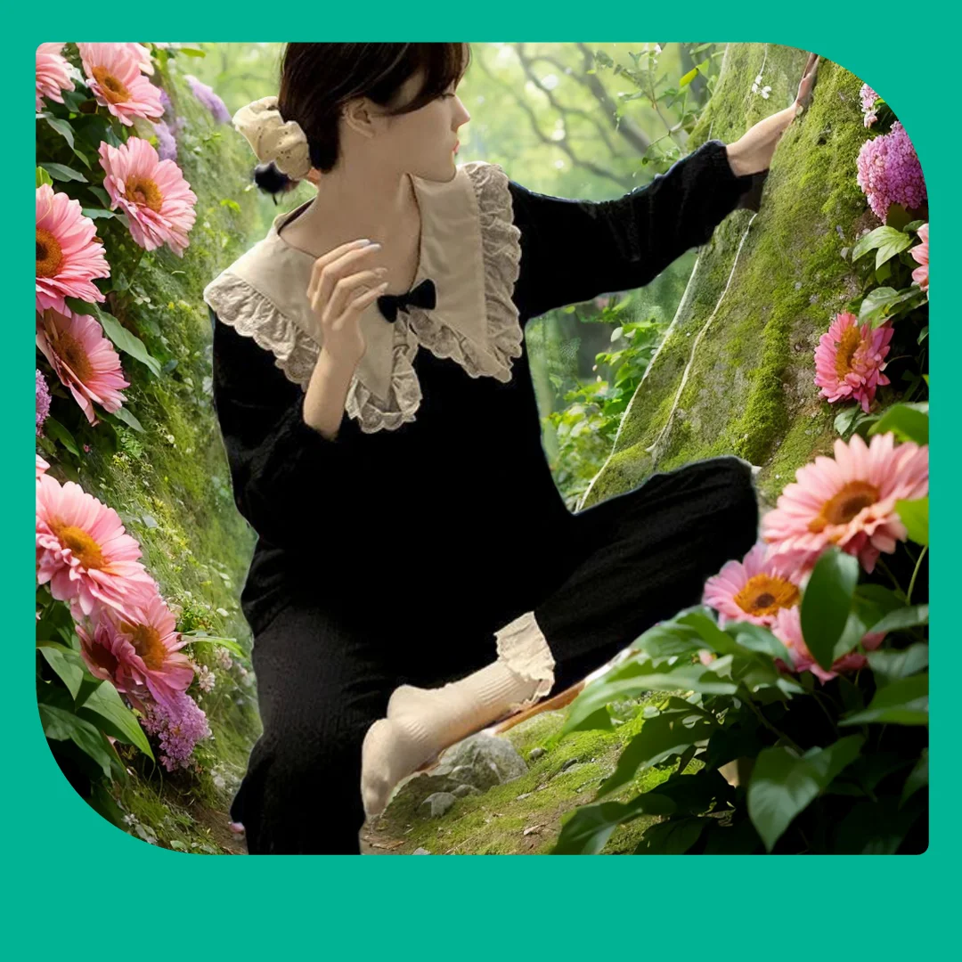 

Женский пижамный комплект, Топ с длинным рукавом и длинные брюки, весенняя одежда для сна