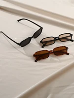 Ensemble de lunettes à monture carrée à la mode pour hommes et femmes, fête de vacances, décoration extérieure, idéal pour les cadeaux de la fête de Léon, 3 pièces 3