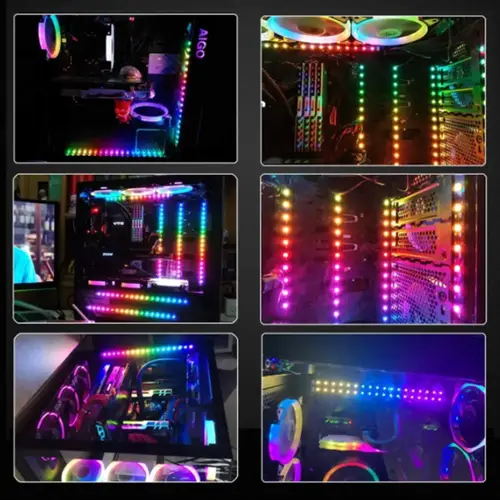 Addressable Rainbow PC Digital WS2812b LED Strip Light for 5V 3pin ARGB Header PC Case Asus Aura Sync RGBIC Fusion MSI Mystic - Image 6