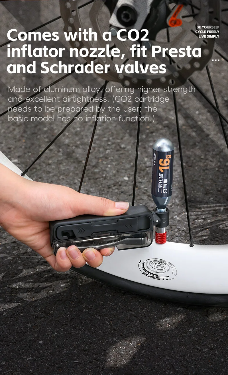 WEST BIKING 15-in-1 Multifunktions-Schraubenschlüssel-Set Tragbares Aluminium-Legierung Magnetisches Ratschenschlüssel-Set Pumpendüse Fahrrad-Reparaturwerkzeuge – Detail 9