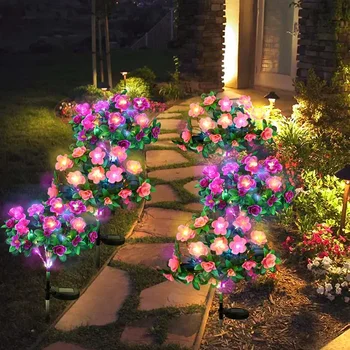 Solar Azalea Flower Lights 1