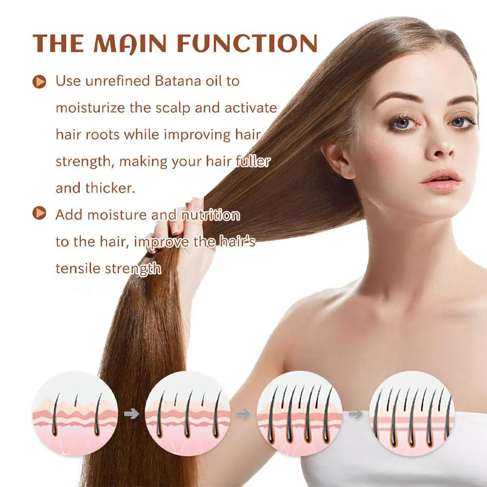 100% Pure Organic Hair Mask Batana Oil Hair Growth Oil Natural Treatment Nourish Reduce Loss Anti-Breakage Products hair mask hair growth oil hair oil hair essence oil