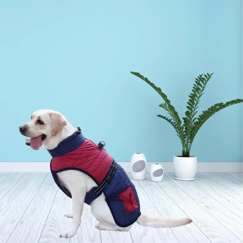 Dog Cold Weather Coats Pet Cotton Coat Dog Clothing For Small Dogs Pet Pullover Jumper Winter Clothes With Traction Holes