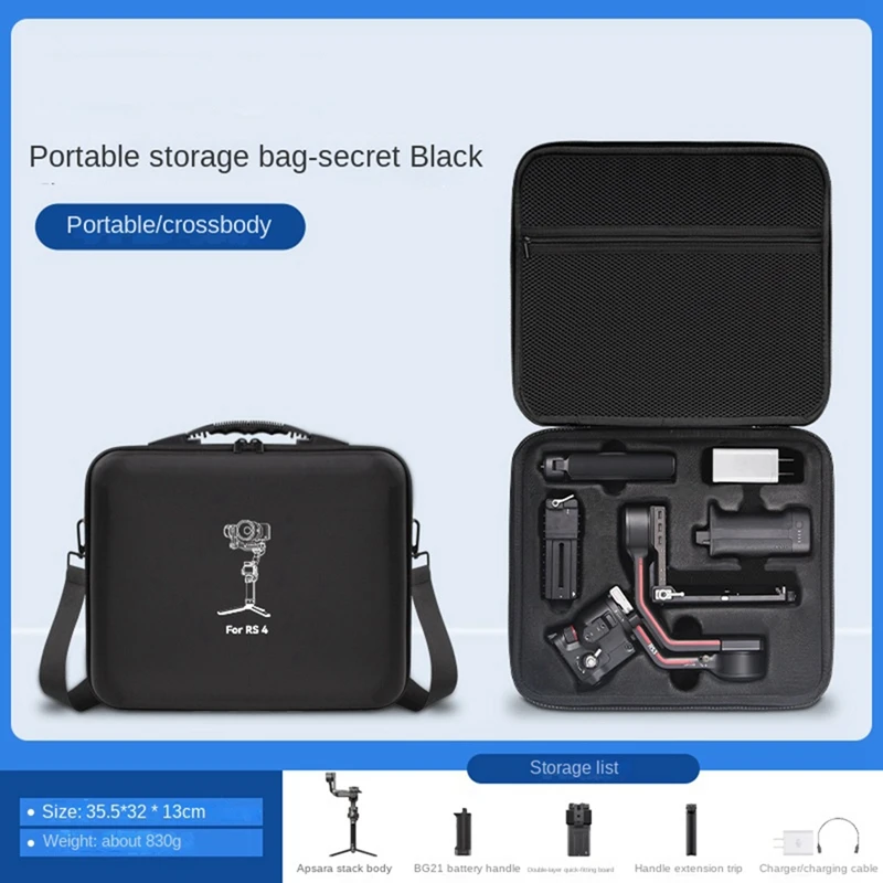 

For DJI Ronin RS 4 Storage Case Gimbal Stabilizer Accessories Handbag RS4 Suitcase Hardshell