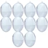 10 Pcs Egg Decoration Box Clear Fillable Ball Transparent Pendants Easter Party Supply Plastic 1