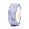 NEW Spring 1PC. 10M Decorative Light Blue Floral Washi Tape DIY Scrapbooking Planner Adhesive Masking Tape Kawaii Stationery 3